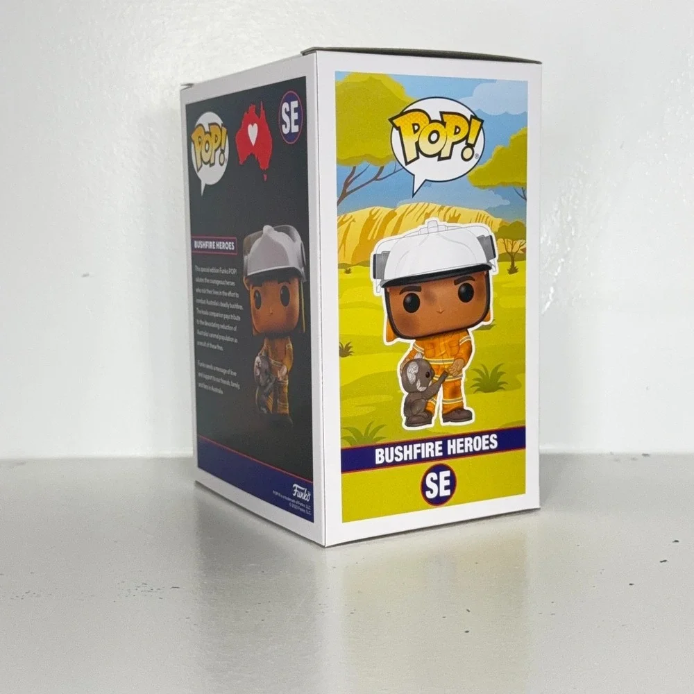 Funko Pop Bushfire Heroes SE Popcultcha Exclusive Firefighter w Koala